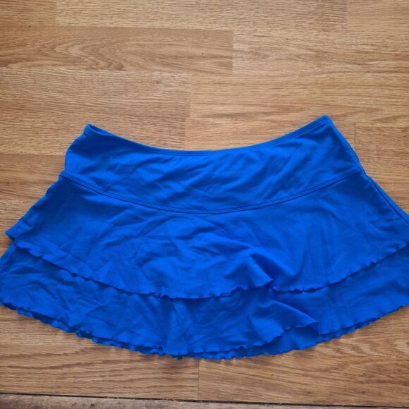 Electric blue tennis skirt - Picture 2 of 4
